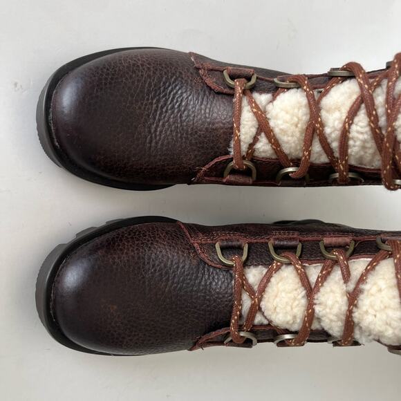 Sorel Waterproof Phoenix leather lace up boots 6 NWOT - Picture 9 of 13